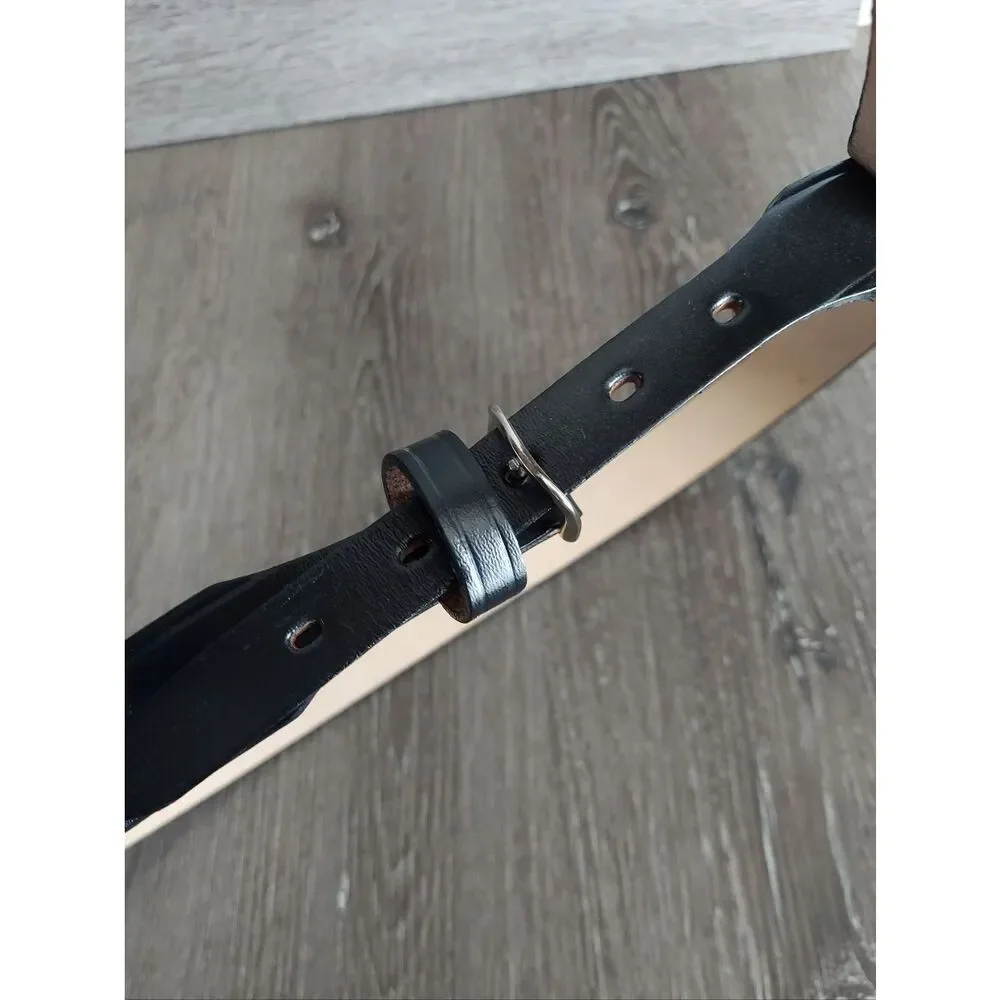 Black Leather Men’s Ranger Belt 38